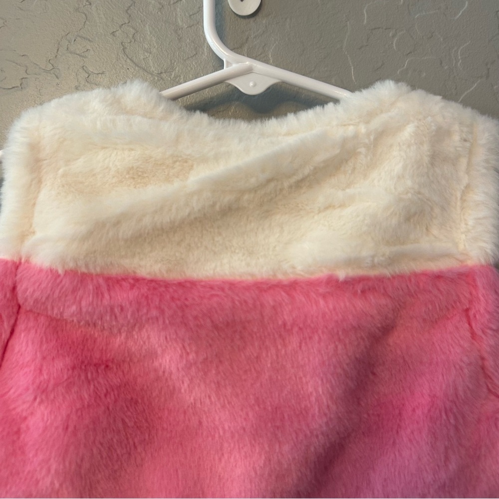 Matilda Jane gumdrop lane striped faux fur and polka dot reversible vest size 4 - Picture 10 of 14